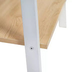 Étagère à 5 niveaux Honey-Can-Do : Étagère échelle blanche, cadre en acier, hauteur de 172 cm, capacité de 22,7 kg, finition plaquée