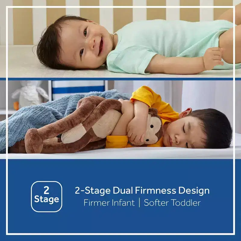 Matelas de berceau et matelas pour tout-petit Sealy Airial respirant à 2 étapes
