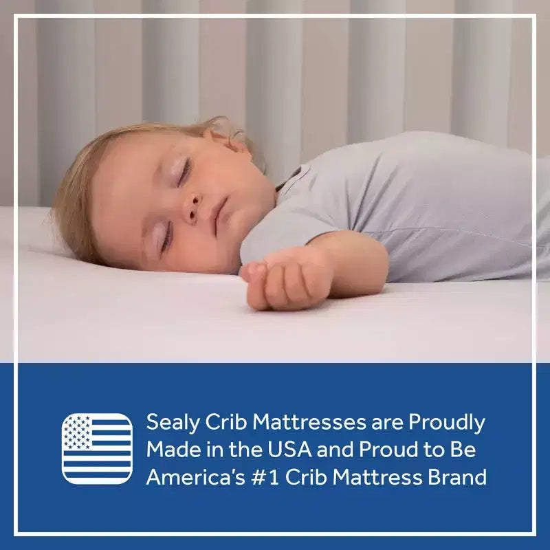 Matelas de berceau et matelas pour tout-petit Sealy Airial respirant à 2 étapes