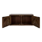 Kate & Laurel All Things Decor Mezzeta Armoire Murale 2 Portes 30" x 10" x 14" Bois Naturel - Aucun Assemblage Requis, Surface en MDF