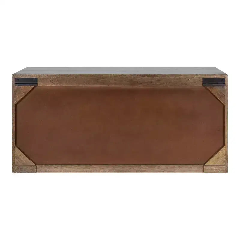 Kate & Laurel All Things Decor Mezzeta Armoire Murale 2 Portes 30" x 10" x 14" Bois Naturel - Aucun Assemblage Requis, Surface en MDF