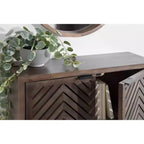Kate & Laurel All Things Decor Mezzeta Armoire Murale 2 Portes 30" x 10" x 14" Bois Naturel - Aucun Assemblage Requis, Surface en MDF