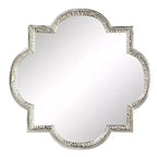 Aluminum Quatrefoil Wall Mirror Gray - Olivia & May