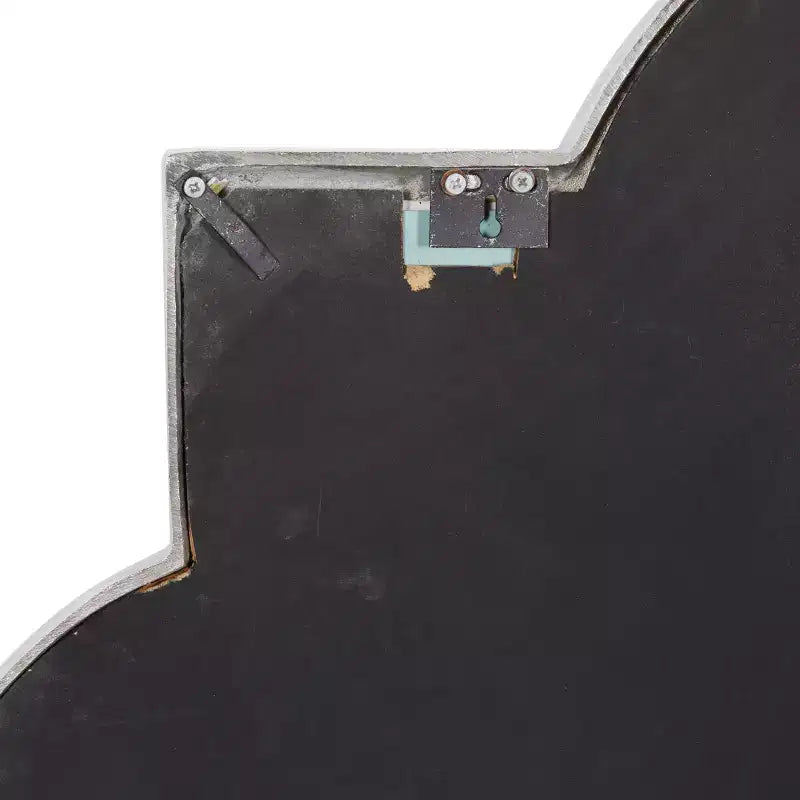 Miroir Mural Quadrilobe en Aluminium Gris - Olivia & May