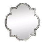 Miroir Mural Quadrilobe en Aluminium Gris - Olivia & May