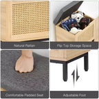 Banc de rangement pour chaussures, banc d'entrée avec boîte de rangement, étagère de rangement pour chaussures en métal et bois avec coussin pour entrée, chambre, couloir