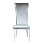 Chintaly Imports, Chaise d'appoint moderne à dossier haut et roulant
