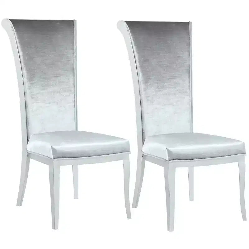 Chintaly Imports, Chaise d'appoint moderne à dossier haut et roulant