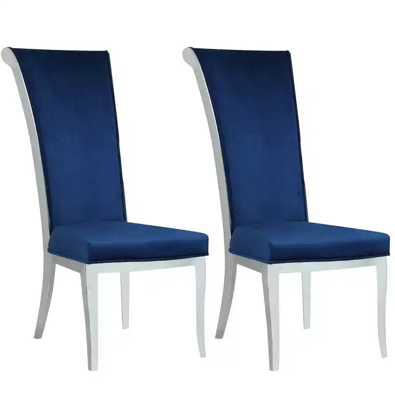 Chintaly Imports, Chaise d'appoint moderne à dossier haut et roulant