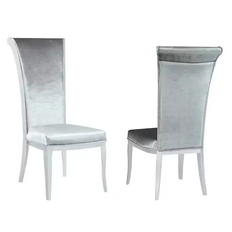 Chintaly Imports, Chaise d'appoint moderne à dossier haut et roulant