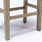 TROPOW Tabourets de bar en cuir PU 26 po, Tabourets de bar modernes avec garniture cloutée en selle, Chaises d'îlot, Tabourets de comptoir sans dossier rembourrés