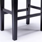 TROPOW Tabourets de bar en cuir PU 26 po, Tabourets de bar modernes avec garniture cloutée en selle, Chaises d'îlot, Tabourets de comptoir sans dossier rembourrés