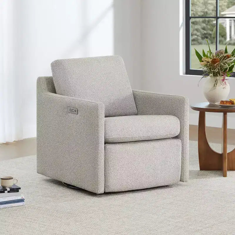 Fauteuil inclinable électrique mural pivotant Spruce & Spring avec repose-pieds électrique