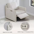 Fauteuil inclinable électrique mural pivotant Spruce & Spring avec repose-pieds électrique