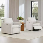 Fauteuil inclinable électrique mural pivotant Spruce & Spring avec repose-pieds électrique