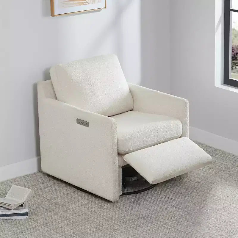 Fauteuil inclinable électrique mural pivotant Spruce & Spring avec repose-pieds électrique