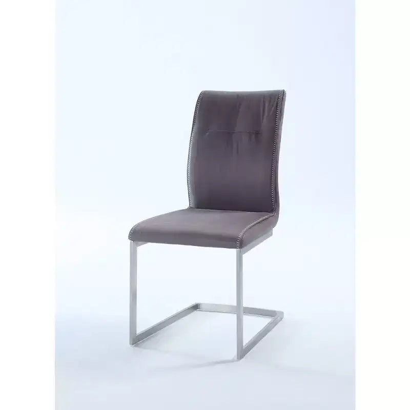 Chintaly Imports, chaise d'appoint cantilever contemporaine avec surpiqûres - Lot de 2