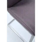 Chintaly Imports, chaise d'appoint cantilever contemporaine avec surpiqûres - Lot de 2