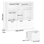 Organiseur de rangement pour jouets, bibliothèque pour enfants avec 3 tiroirs amovibles et roulettes cachées - Blanc (Chambre/Salle de jeux/Chambre de bébé)