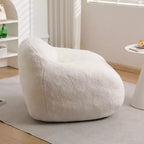Canapé-poire confortable Okak avec accoudoirs, fauteuil-poire doux avec mousse à mémoire de forme, canapé futon capitonné pour salon, chambre à coucher