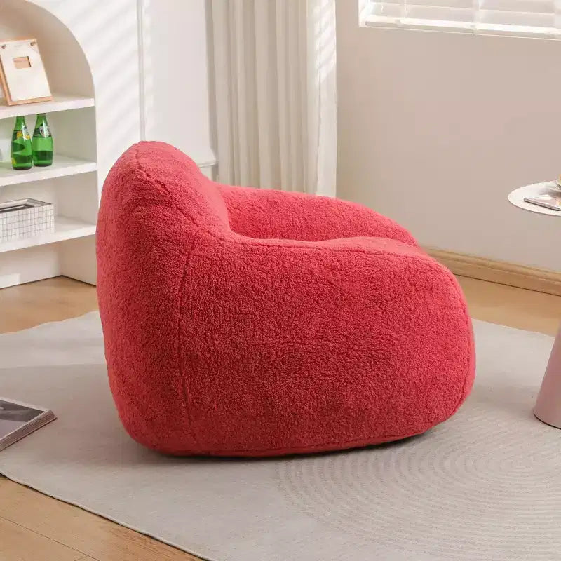 Canapé-poire confortable Okak avec accoudoirs, fauteuil-poire doux avec mousse à mémoire de forme, canapé futon capitonné pour salon, chambre à coucher