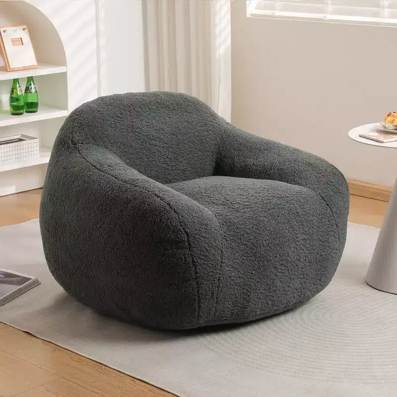 Canapé-poire confortable Okak avec accoudoirs, fauteuil-poire doux avec mousse à mémoire de forme, canapé futon capitonné pour salon, chambre à coucher