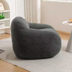 Canapé-poire confortable Okak avec accoudoirs, fauteuil-poire doux avec mousse à mémoire de forme, canapé futon capitonné pour salon, chambre à coucher