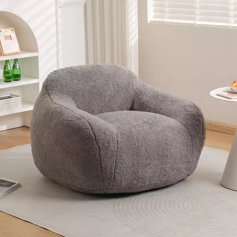 Canapé-poire confortable Okak avec accoudoirs, fauteuil-poire doux avec mousse à mémoire de forme, canapé futon capitonné pour salon, chambre à coucher