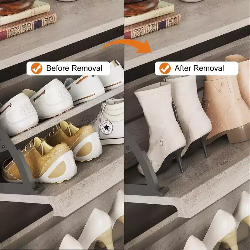 Meuble à chaussures fin en bois autoportant, Meuble à chaussures dissimulé, Meuble à chaussures avec tiroirs et étagère réglable pour Entrée, Couloir, Salon