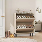 Meuble à chaussures fin en bois autoportant, Meuble à chaussures dissimulé, Meuble à chaussures avec tiroirs et étagère réglable pour Entrée, Couloir, Salon