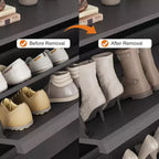 Meuble à chaussures fin en bois autoportant, Meuble à chaussures dissimulé, Meuble à chaussures avec tiroirs et étagère réglable pour Entrée, Couloir, Salon
