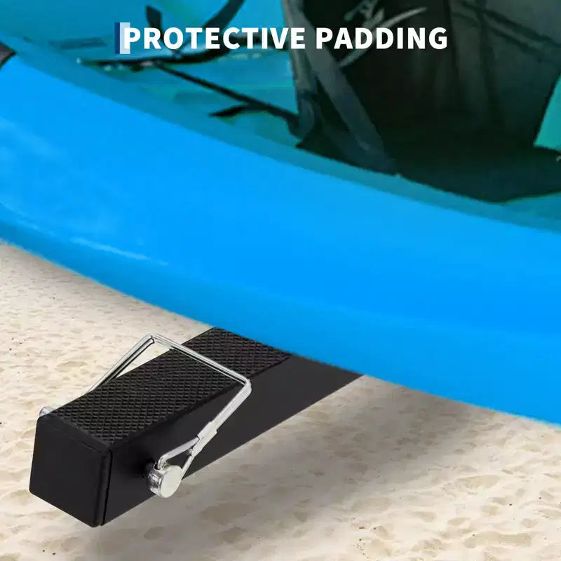 Support de stockage pour kayak, Râteliers pour kayak robustes pour le rangement extérieur, Support de stockage pour kayak autoportant avec roues pour kayaks, canoës
