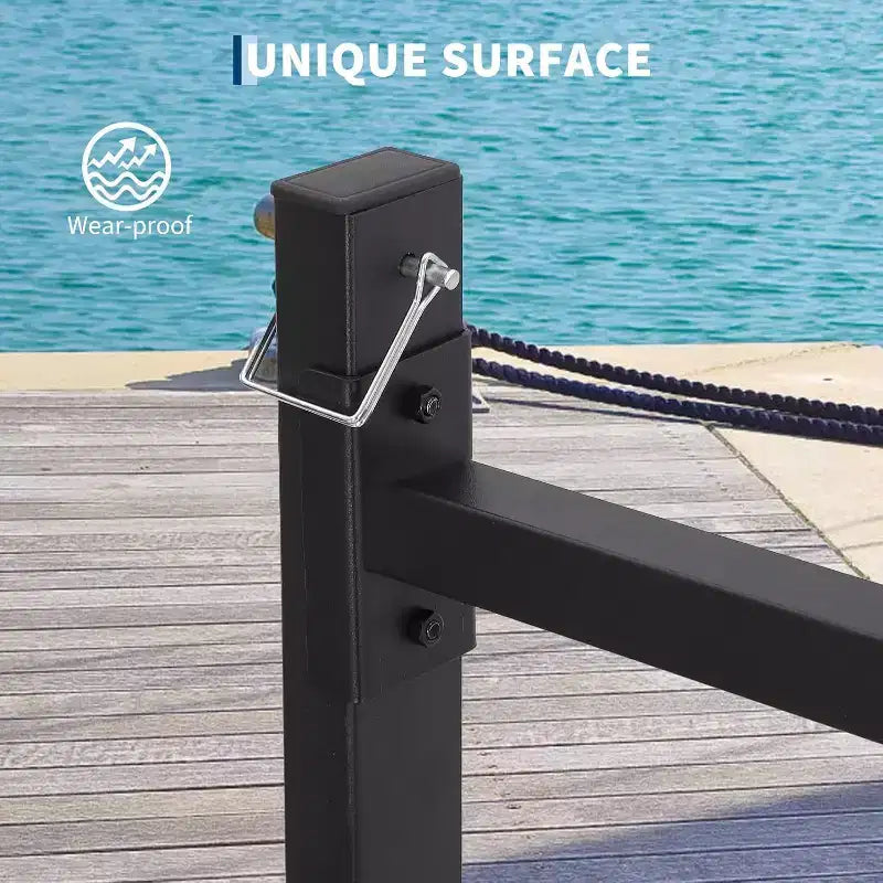 Support de stockage pour kayak, Râteliers pour kayak robustes pour le rangement extérieur, Support de stockage pour kayak autoportant avec roues pour kayaks, canoës