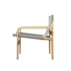 MAYEERTY Fauteuil d'appoint en chêne Chaises de loisirs modernes Fauteuils avec cadre en bois massif pour salon chambre balcon