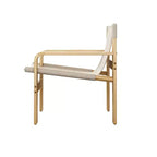 MAYEERTY Fauteuil d'appoint en chêne Chaises de loisirs modernes Fauteuils avec cadre en bois massif pour salon chambre balcon