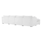Canapé modulaire sectionnel 5 pièces Spruce & Spring Cream pour salon