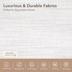 Canapé modulaire sectionnel 5 pièces Spruce & Spring Cream pour salon