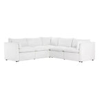 Canapé modulaire sectionnel 5 pièces Spruce & Spring Cream pour salon