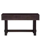 Hostack Table Console 52 po avec Tiroirs de Rangement et Pieds en Bois Massif pour Salon et Entrée, Espresso