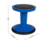 Flash Furniture Lucas Tabouret actif flexible à hauteur fixe pour enfant pour la salle de classe et la maison avec base antidérapante