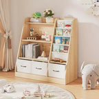 Étagère pour enfants SUGIFT, meuble de rangement pour jouets, organisateur de jouets pour enfants, bibliothèque à pieds de lit, étagère à livres pour enfants, blanc