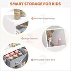 Étagère pour enfants SUGIFT, meuble de rangement pour jouets, organisateur de jouets pour enfants, bibliothèque à pieds de lit, étagère à livres pour enfants, blanc