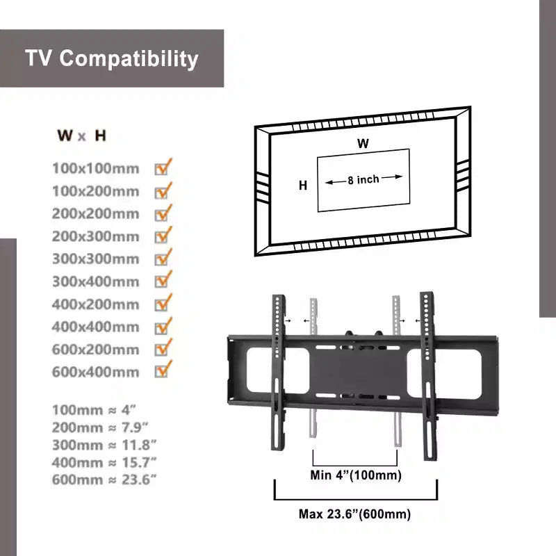 Meuble TV multifonction noir réglable en hauteur et en angle - Verre trempé avec pivot et gestion des câbles