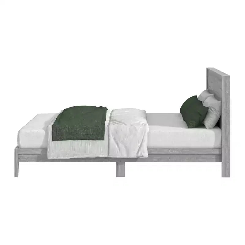 Lit de luxe Galano Queen Payne avec tête de lit Chêne gris poussiéreux