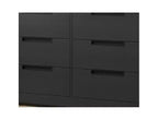 7 Drawer Dresser for Bedroom, 46.8W Wooden Chest of Drawers with Embedded Handles, Clothes Storage Organizer, Dresser TV Stand for Hallway