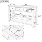 Console GDFStudio Peggy 50 avec tiroirs et étagères ouvertes