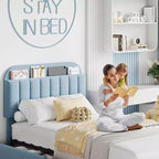 Cadre de lit double/double XL COZONY avec tiroirs de rangement
