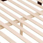 Lit superposé MAYEERTY deux places avec échelle, cadre en bois avec barrière de sécurité haute pour enfants, pas besoin de sommier.