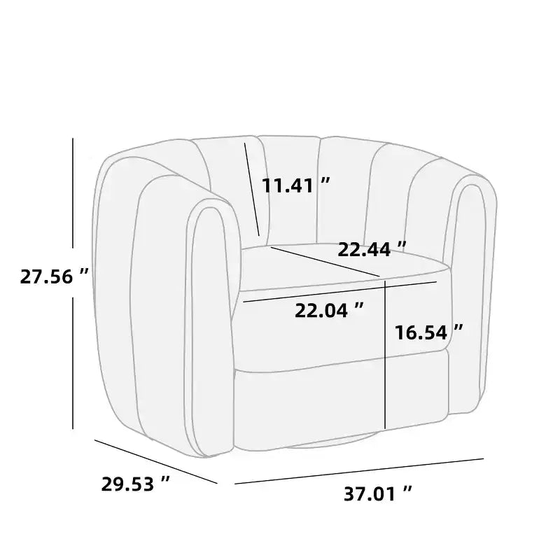 Fauteuil pivotant moderne Whisen