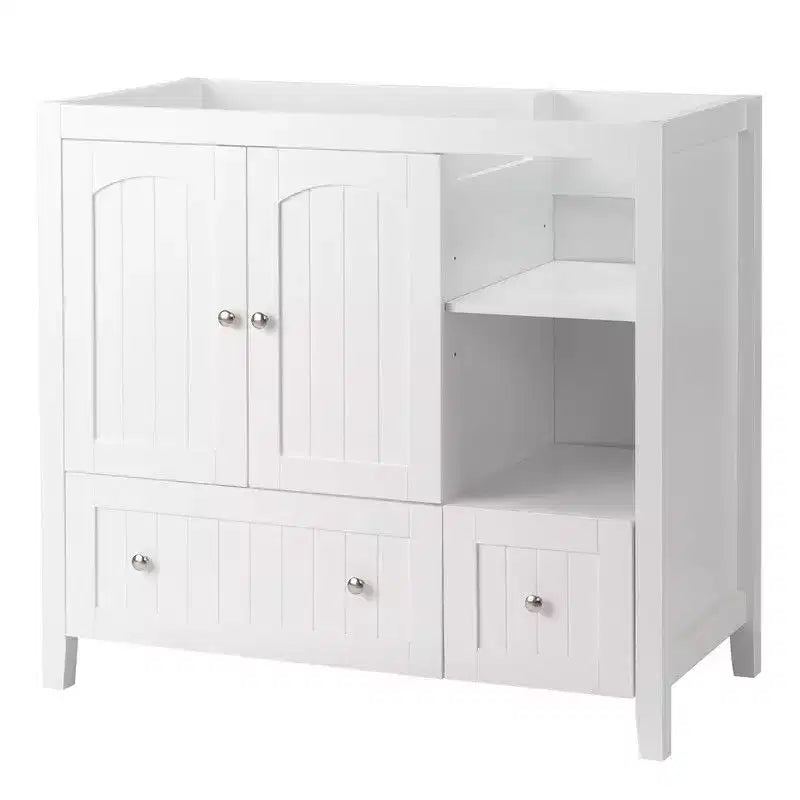 Meuble-lavabo Karl Home blanc sans plateau ni lavabo